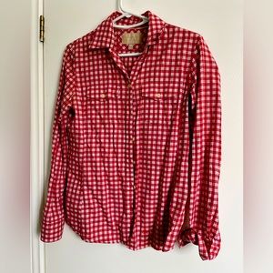 Banana republic plaid button up